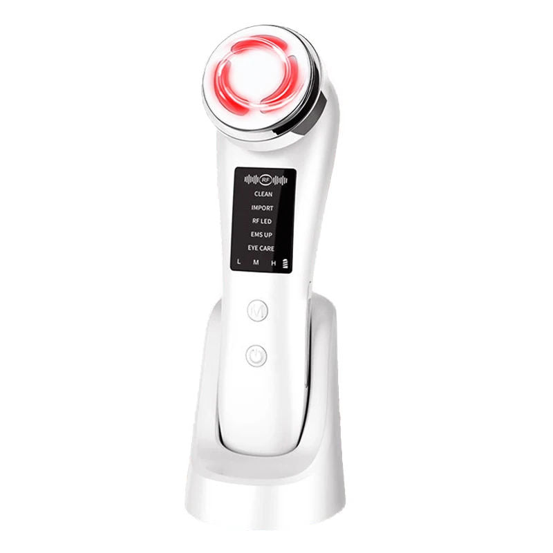 white evenskyn lumo anti aging and skin tightening device with white backgroud