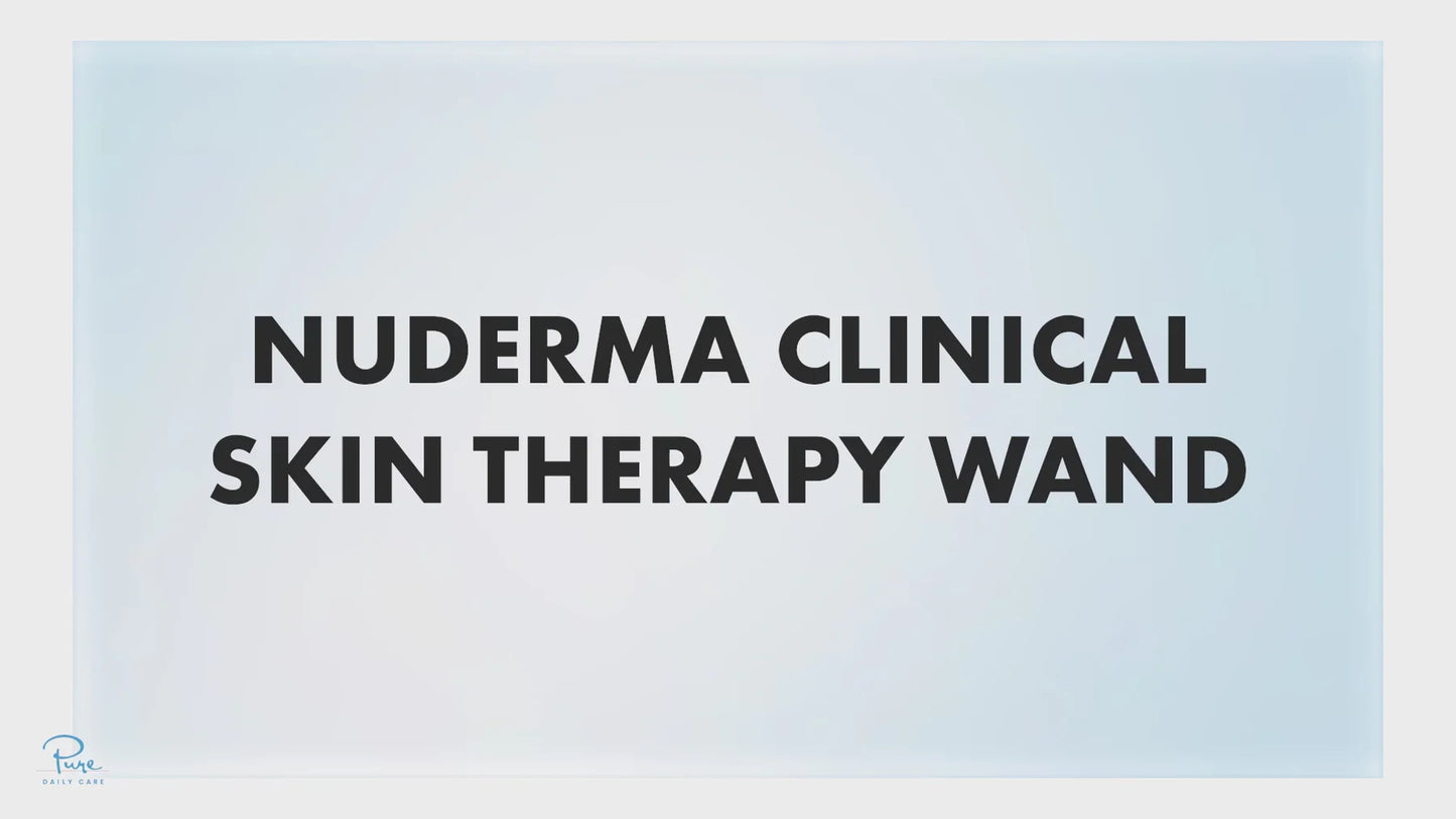 Nuderma Clinical High Frequency Wand | Professional Facial Therapy Machine for Clear, Radiant Skin