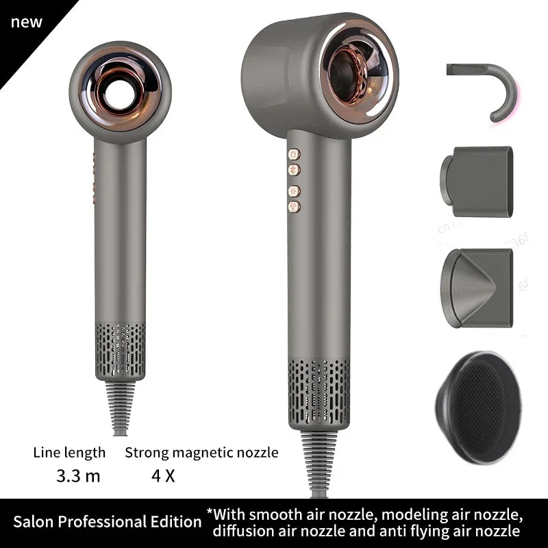 Professional Ionic Hair Dryer – Leafless, Fast-Drying, Salon-Grade Styling Tool