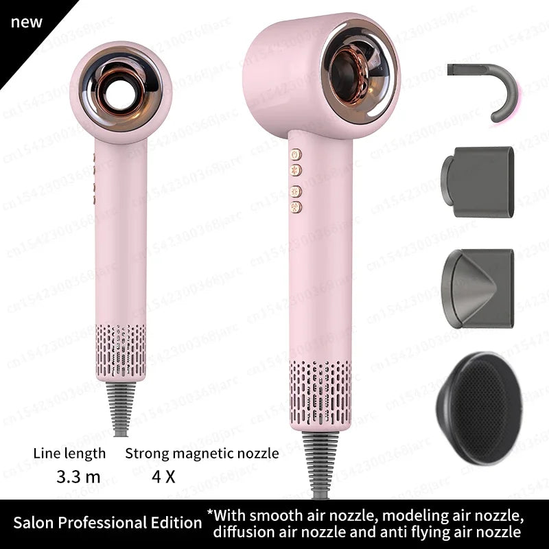 Professional Ionic Hair Dryer – Leafless, Fast-Drying, Salon-Grade Styling Tool