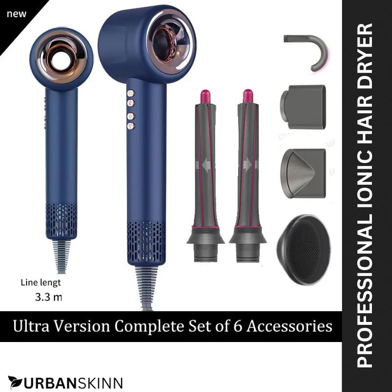 Professional Ionic Hair Dryer – Leafless, Fast-Drying, Salon-Grade Styling Tool