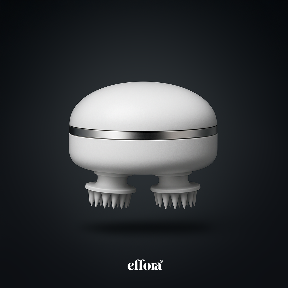 Hair Density and Growth-Stimulating Red Light Therapy Scalp Massager