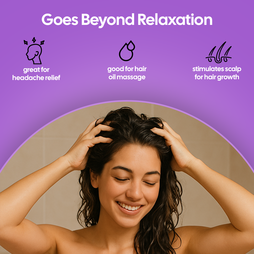 Hair Density and Growth-Stimulating Red Light Therapy Scalp Massager