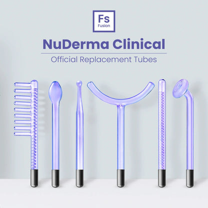 Nuderma Clinical High Frequency Wand | Professional Facial Therapy Machine for Clear, Radiant Skin