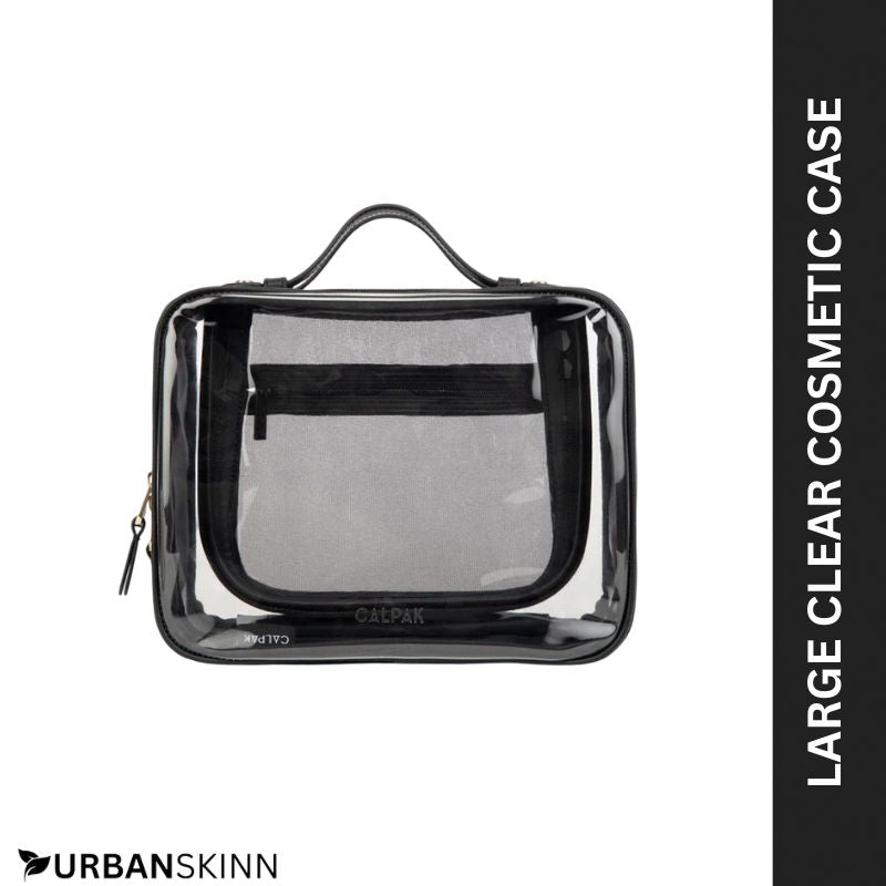Large Clear Cosmetic Case – Premium Travel Makeup Organizer