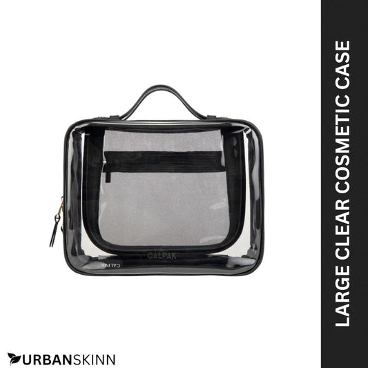 Large Clear Cosmetic Case – Premium Travel Makeup Organizer