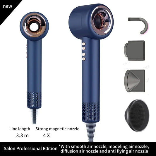 Professional Ionic Hair Dryer – Leafless, Fast-Drying, Salon-Grade Styling Tool