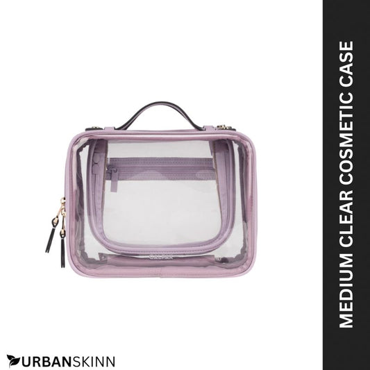 Medium Clear Cosmetic Case – Everyday Makeup & Travel Bag