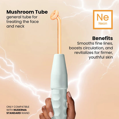 NuDerma Mushroom Attachment for skin therapy – enhances skin texture, rejuvenates complexion, and supports anti-aging
